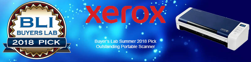 Xerox DocuMate portable scanner award